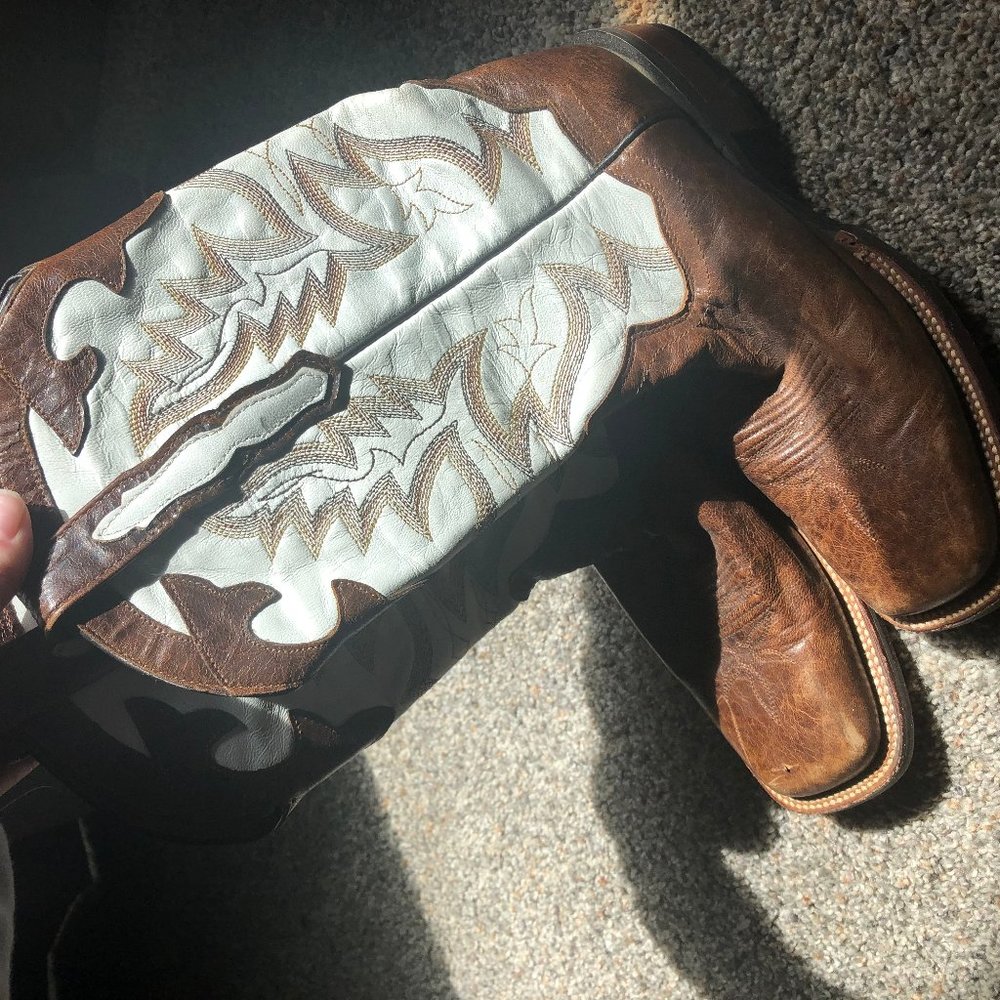 Dan Post square toe cowboy boot